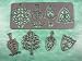 Miniature Clare-Bell Brass 4 Piece Brass Trivets in Black
