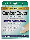 Quantum Health Canker Cover Oral Canker Sore Patch, Mint Flavor, 150mg, 6-Count Box (Pack of 3)