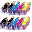 10 x kompatible XL Tintenpatronen mit CHIP & Füllstandanzeige, direkt einsetzbar für Canon Pixma IP 3600 4600 4700 MP 980 630 620 540 560 550 640 980 990 kompatibel zu PGI 520 CLI 521 Schwarz Cyan Gelb Magenta - 2 x kompletter Satz Patronen 100% Qualität