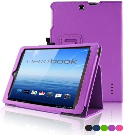 Nextbook 7.85 Case - ACcase E-FUN Nextbook 7.85 NX785QC8G (Nextbook 8) Protective Case Cover - Standing Premium PU Leather Cover Case for E FUN Nextbook 7.85 8GB Memory Quad Core 2014 Release Tablet (Not Fit Nextbook Premium 8HD) - Purple