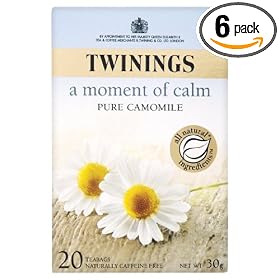 Twinings Pure Camomile Herbal Tea,  6 - 20 Tea Bag Boxes