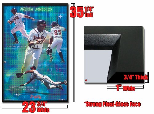 Framed Andruw Jones Field Atlanta Braves Poster Fr3472
