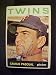Camilo Pascual Minnesota Twins #500 1964 Topps Autographed Baseball Card