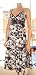 Saltrock ladies hibiscus summer dress brown/white size 14