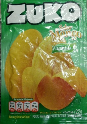 Zuko Mango Drink Mix, Packets Make 2 Liters (Pack of 12)