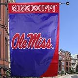 Custom Decor OleMiss Mississippi Team Large Flag