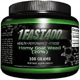 1Fast400 Horny Goat Weed, 20%, 100-Grams
