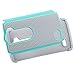 LG Leon Case, LG Tribute 2 Case, LK [Shock-Absorption] Hybrid Dual Layer Armor Defender Protective Case Cover for LG Leon / LG Tribute 2 (Mint)