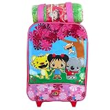 Ni Hao, Kai Lan Sleepover Rolling Bag with Fleece Blanket