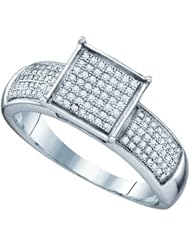 0.34CTW DIAMOND MICRO PAVE RING