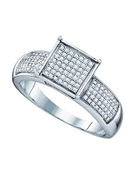 0.34CTW DIAMOND MICRO PAVE RING