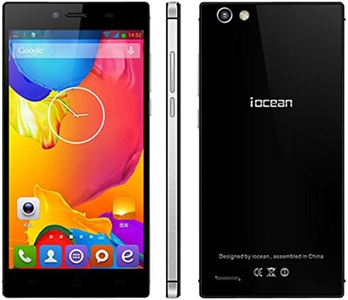 Iocean X8 Mini Pro 16GB 5'' SIM Free Smartphone 3G Android 4.4 MTK6592 Octa 8 Core 1.7GHz RAM 2GB 8MP GPS Dual SIM WCDMA GSM (Black phone)