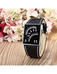 Youyoupifa Fashion Multicolor LED Watch with Black Strap£¨Unisex£©