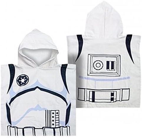 Cartoon Character Hooded Poncho Boys Girls Childrens Kids Beach Bath Swim Towel (Star Wars Stormtrooper) by Disney Marvel Comics