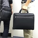 City Executive Black Convertible Briefcase Bag for the ASUS Eee PC Seashell 1008HA-MU17-PI 10.1-Inch Pink Netbook