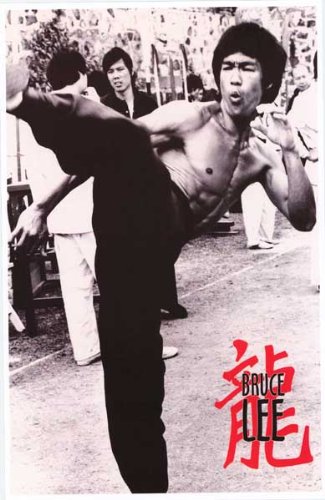 Bruce Lee - Side Kick! Martial Arts Dragon 11x17 Poster