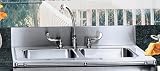 Elkay Elite Gourmet Sink System 3626EGDB3 36 Flushmount Double Bowl Stainless Steel Kitchen Sink with 16-Gauge, 10 Bowl Depth, Bullnose Front and Drainers Included (Not Exact Image): 3 Holes