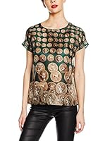 Dolce & Gabbana Blusa Seda (Verde / Oro)
