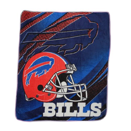 NFL Buffalo Bills Super Soft Plush Thermal Blanket / Fleece Couch Throw - Blue & Red