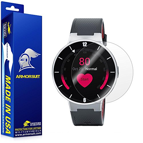 ArmorSuit MilitaryShieldÂ® - Alcatel Onetouch Smartwatch Screen Protector [Full Coverage][2 Pack] Anti-Bubble Ultra HD Shield w/ Lifetime Replacements