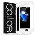 iPhone 7 Screen Protector(3D Glass), G-Color iPhone 7 3D Full Coverage Tempered Glass Screen Protector for Apple iPhone 7, 2016 iPhone 7(White)