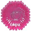 Colorful Recycled Art Glass Large Raspberry Red Sunburst Platter 17.5"D