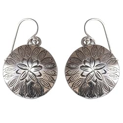 Girls Earrings Sterling Silver Indian Style 1.25 inches (ers279)