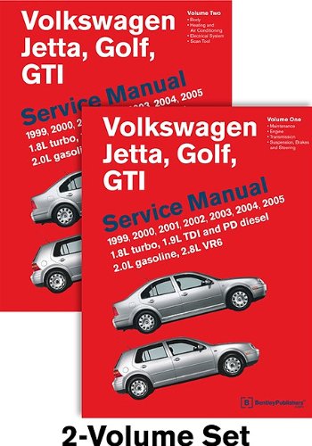 Volkswagen Jetta, Golf, GTI (A4) Service Manual: 1999, 2000, 2001, 2002, 2003, 2004, 2005 - 2 VOLUME SET Volkswagen Jetta, Golf, GTI (A4) Service Manual: 1999, 2000, 2001, 2002, 2003, 2004, 2005 - 2 VOLUME SET