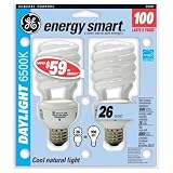 2-Pack 100 watt eq GE Daylight 6500K Compact Flourescent (CFL)