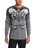 51jWG0Zr3OL. SL160  Throwdown By Affliction Mens Kombat Thermal Tee, Charcoal, Small