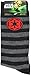Star Wars Imperial Logo Striped Men's Crew Socks Size 6-12 Grey