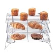 Set of 3 Stackable Cake Racks - Cooling and Airing Rack - Flat Folding