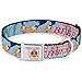 Buckle-Down Seatbelt Buckle Dog Collar - MEEP MEEP!! w/Road Runner Poses Baby Blue - 1.5