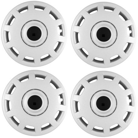 Set of Four 1998, 1999, 2000, 2001 VW Volkswagen Passat Style 15 Inch Silver Hubcaps Wheel Covers