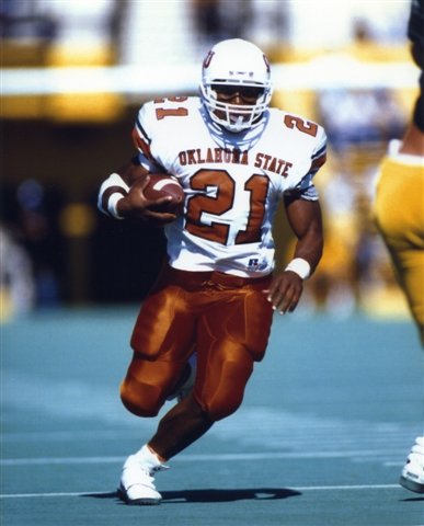 BARRY SANDERS OKLAHOMA STATE UNIVERSITY COWBOYS 8X10 SPORTS ACTION PHOTO (7)