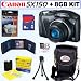 Canon PowerShot SX150 IS 14.1 MP Digital Camera (Black) + 8GB Accessory Kit