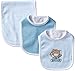 Little Me Boys' 3-Piece Bib & Burp Cloth Set
