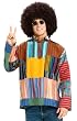Adult Patchwork Hippie Costume Shirt