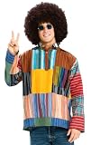 Adult Patchwork Hippie Costume Shirt