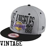 Los Angeles Lakers Caps : New Era Los Angeles Lakers 9FIFTY Establa Snapback Hat - Gray/Black