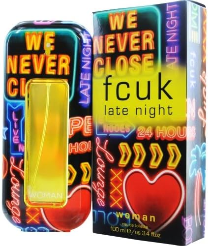 FCUK LATE NIGHT by French Connection EDT SPRAY 3.4 OZ for WOMEN ---(Package Of 2)