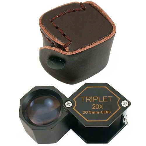 20X Hexagon Triplet Loupe Jewelers Gemstone Tool
