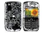 Blackberry 8520 Curve Crystal Case Black Skull (T-mobile)