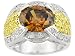 10.60CTW BELLA LUCE MULTI DIAMOND SIMULANT STERLING SILVER 18KT OVER STERLING SILVER RING