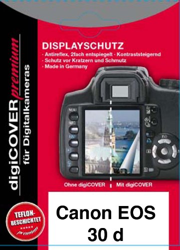 Digicover Premium Schutzfolie f&uuml;r Canon EOS 30D Preisvergleich