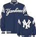 New York Yankees Current & Classic Logos Reversible Suede/Canvas Team Varsity Jacket