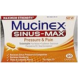 Mucinex Sinus-Max Pressure and Pain Caplets, 20 Count