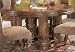 Kitchen & Housewares : AICO 53001-24 Monte Carlo Round Wood Dining Table in Classic Pecan