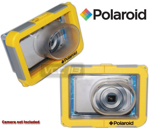 Polaroid Dive-Rated Waterproof Camera Housing - Protects Virtually Any Ultra Compact Lens Camera-digital polaroid camera