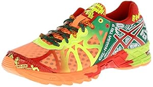 ASICS Women's Gel-Noosa Tri 9 Running Shoe,Bright Orange/Red Pepper/Flash Yellow,7.5 M US